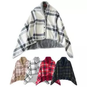 융털 담요 극세사 똑딱이 무릎 숄 어깨 수면 잠옷 치마 단추 이불