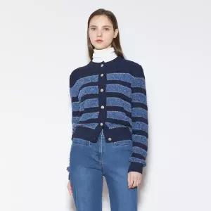 [롯데백화점]라인에디션 배색 스트라이프 카디건(NKCDOA01)