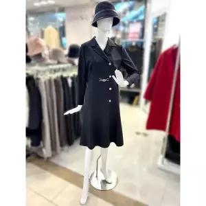 [조이너스] 세이브존01 플레어 카라 원피스 JADS3WOP320_BK (43378422)