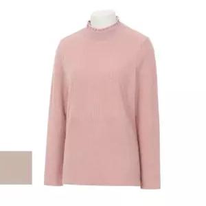 올포유 여성 시보리 러플 반목 티셔츠 겨울 25FW (ALTHO9221)