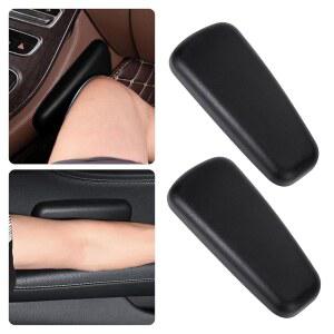 미오레인 2PCS 자동차 팔걸이 패드, 압력 완화를 위한 부드러운 가죽 팔꿈치 받침대 지지 쿠션, 운전석 팔걸이 베개, 자동차 SUV 트럭 RV용 유니버설