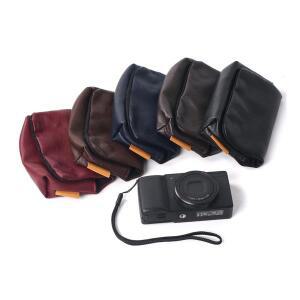 카메라 가죽 소프트 케이스 파우치 가방 소니 ZV-1 RX100 VII V IV 리코 GR 캐논 G9x G7x용