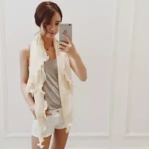 자외선 차단 가디건 스카프 1P 여름 프릴 시스루 숄 시스루가디건