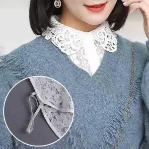 페이크카라 레이스 넥케이프 여성 레이어드 스타일 (WFK9FM8)