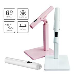 충전식 네일 핀큐어램프 미니 소형 네일드라이어무선 젤 uv led 램프 경화기젤네일램프 전문가용