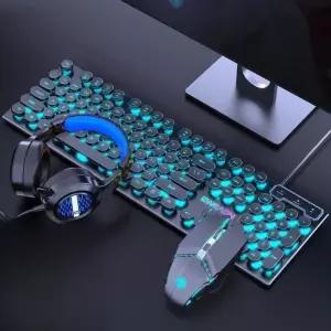 USB LED 게이밍키보드 기계식 게이밍 갈축 키보드 방수