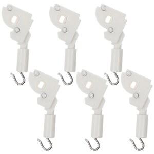 앙고리 블라인드 틸트 메커니즘 교체, 6pcs 완드 제어 부품, 수평 창문 블라인드용 범용 틸터 드레이퍼