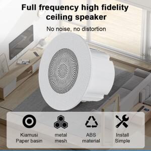 홈시어터 수동 천장 스피커 용 무테 개방 구멍 75-80mm가있는 도매 3 인치 4 옴 10W