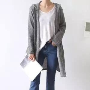 빅사이즈 512 여리루즈핏후드가디건 DYYV415