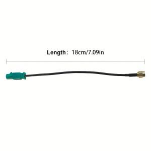 Fakra Z-SMA Male Y형 스플리터 케이블 RG174 피그테일 차량용 네비게이션 GPS 안테나 연장 안드로이드 기