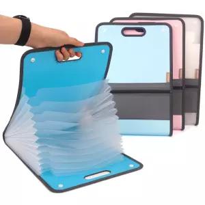 13칸 확장형 손잡이 A4 파일케이스 보관함 정리함 박