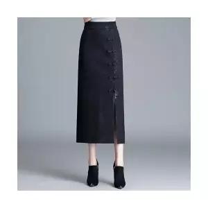 여성용 H라인 스커트 스타일리쉬 자카드 힙스터 추동 슬림 프로 캐주얼 CH4