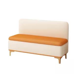 가죽 등받이 벤치 가게 벤치의자 매장 수납 식탁의자