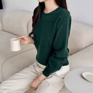 챈블로 데일리 베이직 라운드 울 니트 SD-251031미니가디건 봄신상 가디건 부드러운 여자기본 스웨터 간절