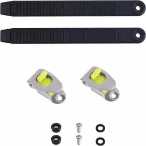 BOXOB 2pcs 스노보드 발목 사다리 스트랩 바인딩 교체용 블랙 버클 스키 고탄성 내구성 있는 부품 애호가용