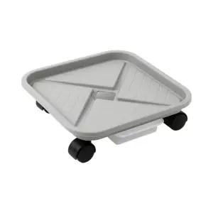 물받이 이동 받침대 사각 39cm 식 화분 홈가드닝 플랜테리어 원예용품 바퀴 화분대 인테리어 식물재배 식화