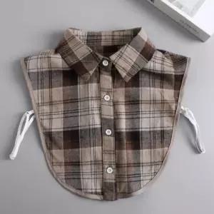 여자 셔츠 페이크 카라 레이어드 넥케이프 가짜 폴라 레이어드룩 캐쥬얼코디 깔끔한스타일 블라우스 여성