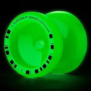 와 성인을 위한 Magicyoyo K3 Aurora-P Glow-in-The-Dark Pro Yo-Yo - 초급 및 고급 플레이어를