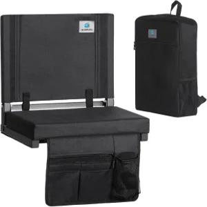 등 지지대가 있는 구울 스타디움 시트 블리처용 쿠션 및 백팩이 휴대용 블리처 스포츠 이벤트 콘서트를