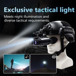 나이트 비전 고글 8X 디지털 줌 600m 3500mAh Z9158 사냥 야간 낚시 산불 4K 용 성인 적외선 고글