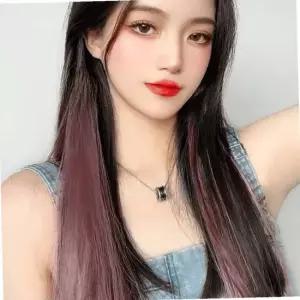 그라데이션 컬러 브릿지 헤어피스 5p 포인트 투톤가발