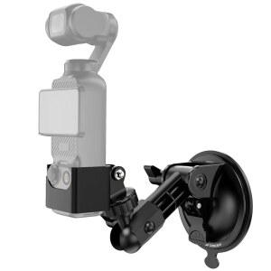 DJI 오스모 포켓 3용 K&F 컨셉 석션 컵 마운트, 고프로 히어로 13/12/11/10/9 블랙, DJI 오스모 액션 3/4/5 프로, Insta360 X5/X4 액세서리용 카 윈드실드 윈도우 대시 마운트 홀더