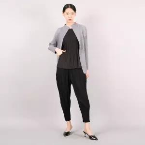 네오 플리츠 항아리 밴딩 팬츠_YF09PQL02