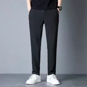 일자 빅사이즈 스판 남자면바지 남자빅사이즈바지 스판바지 빅사이즈바지