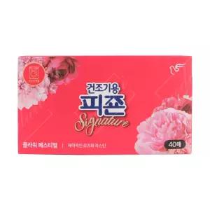 의류 건조기용 피죤 플라워 페스티벌 40 매 시트형 섬유