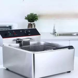 전기 치킨 업소용 튀김기 감자 튀김솥 핫도그 조리 바스켓 대용량 튀김기계 소형 기계