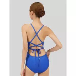 [아웃도어스/스피카]스피카 여성 리본백 스윔웨어 SPA105 로얄블루+실리콘브라캡 세트