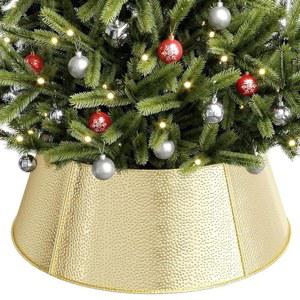 엘리켄 메탈 크리스마스 트리 칼라, 28인치 소박한 칼라 조절 가능, 인조 나무용 골드 스커트