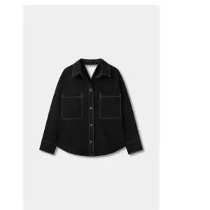 배색 스티치 백 슬릿 블라우스(7125260700) DG 1016273