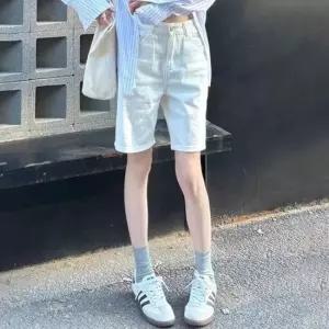 [라일리여성의류] Rly 청 레이디스 레트로블루진 스탠다드 하프팬츠