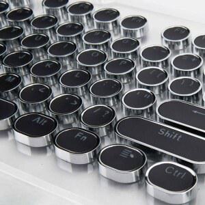 조약돌 키보드 조용한 저소음 옛날 게임용 청축 미니 사무실 단축 레트로 타자기 게임 적축