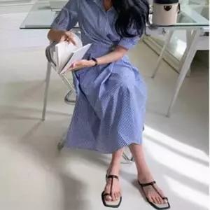 원피스 밴딩 셔츠형 결혼식룩 포멀룩 패션원피스 WFLMSNY