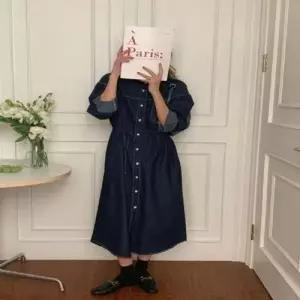 롱 데일리룩 패션아이템 레이스 원피스 룩 데님 WFLMT1W