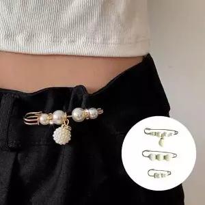 [셀러에이드]옷수선 허리둘레 조절 진주핀 3P세트 바지옷핀 치마허리수선