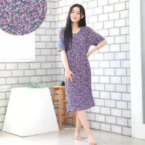 주름 원피스 통바지 꽃 편한 꽃나염 플라워 플 WFLMTWU