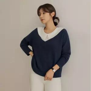 [66-110] 킬루 레이어드 셔츠 카라 티