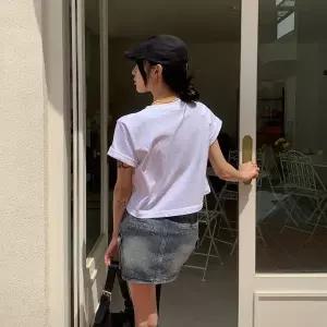 CHKC1E포켓 워싱 3부 미니 스커트 데님 청 여름 치마