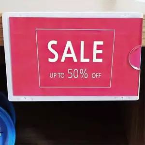 B7 아크릴꽂이 게시판 안내 알림판 케이스 10P 부착형 (KYR-WCFEFD6)