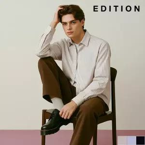 [에디션] 스트라이프 코튼혼방 져지 셔츠 (NED3WC1901_A)
