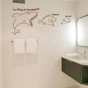 먹이사슬 포인트그래픽스티커 시트지 벽장식 W013795