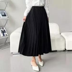 [오노마] ONM 포치 밴딩 플리츠 롱 스커트 OD230436 (S9996967)