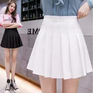스커트 치마 SK 여자 엘디아 허리밴딩 플리츠 미니 테니스치마