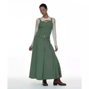 매장정품 파르티멘토 PARTIMENTO WOMEN 컷 오프 벨티드 레이어드 드레스_그린 PW-23256GR 504828