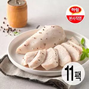 하림이닭 저염 닭가슴살 블랙페퍼 100g 11팩