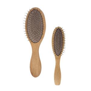 에이브 고급 원목 철쿠션 브러쉬 소 대 빗 헤어 머리빗 미용