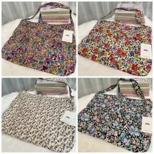 EMIS 이미스 플라워 에코백 페인팅 파스텔 코듀로이 한소희 샌디브라운 블랙